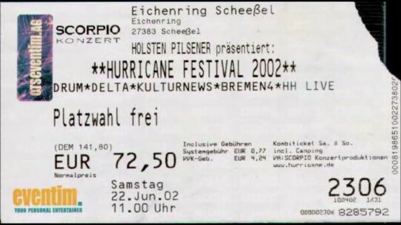 Red Hot Chili Peppers ~ June 22, 2002 ~ Flugplatz (Southside Festival) ~ Neuhausen Ob Eck, Germany