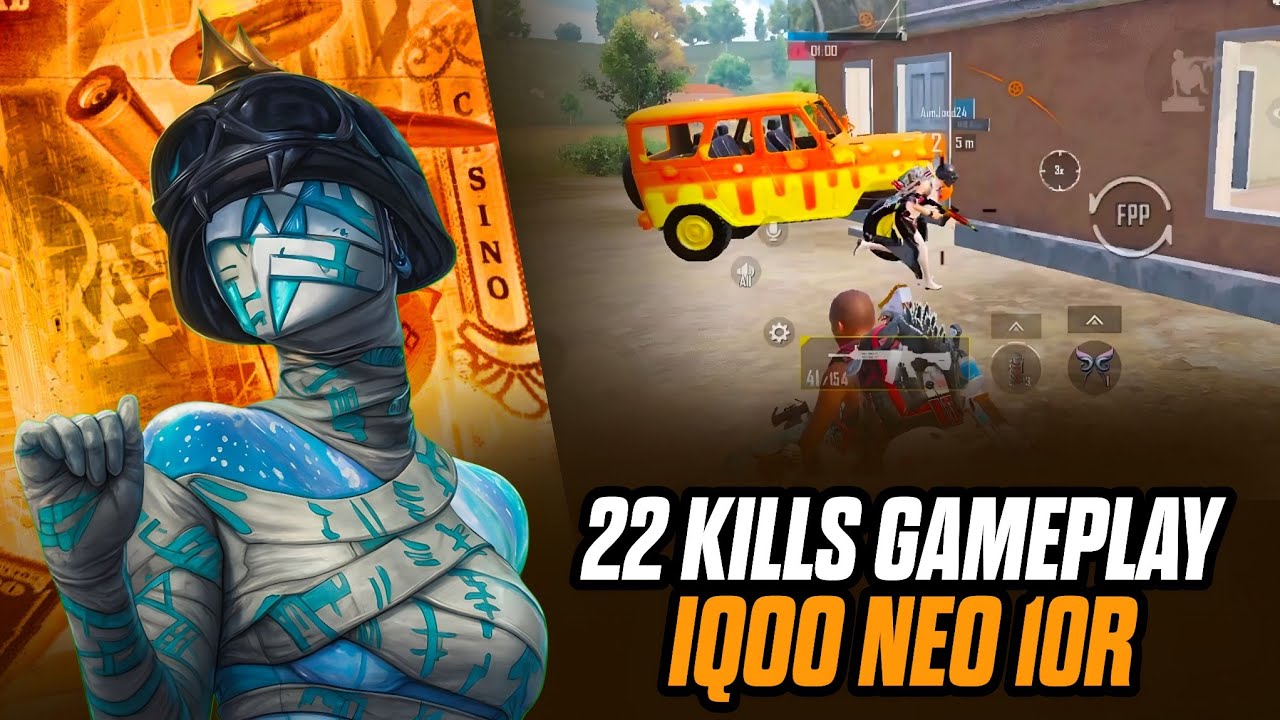 22 KILLS + 120 FPS! 😱 iQOO Neo 10R is a BEAST in BGMI/PUBG