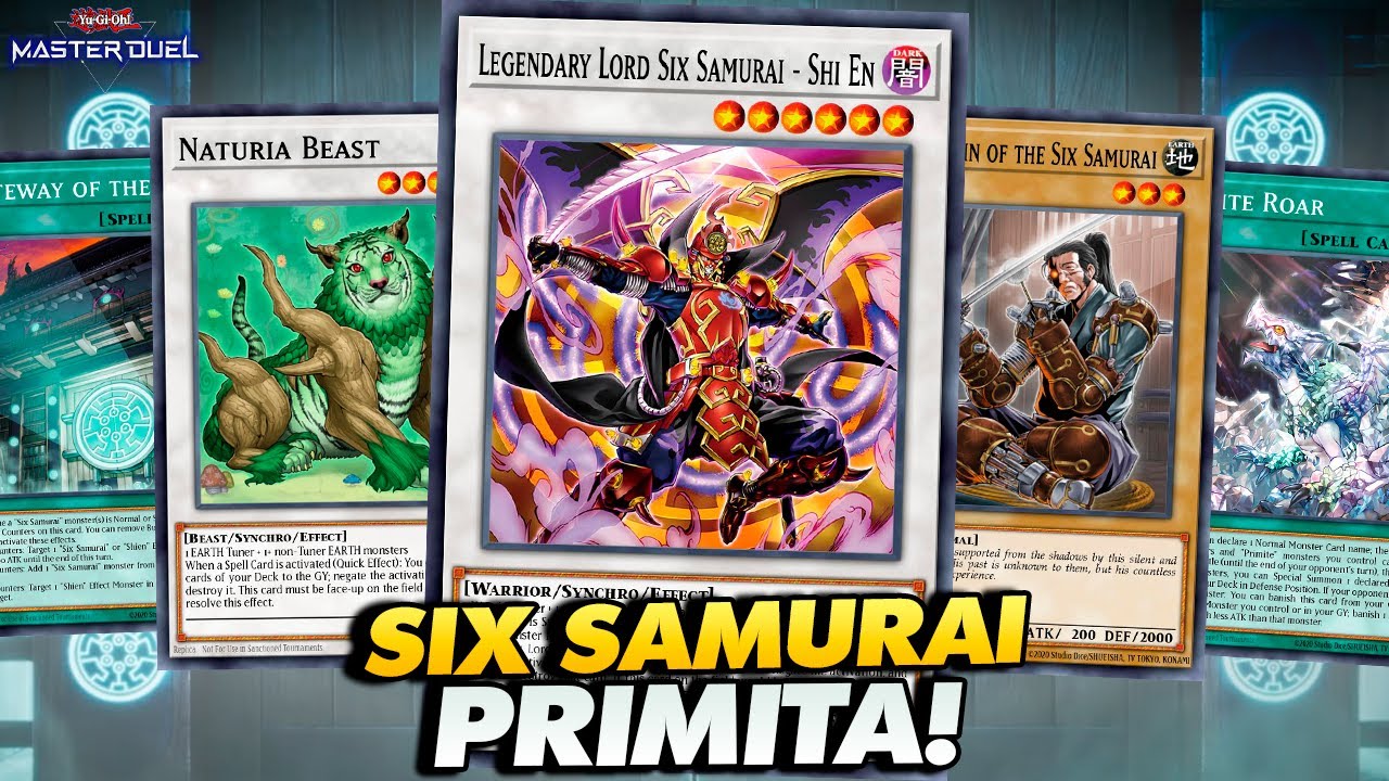 SIX SAMURAI PRIMITE ESTÁ INSANO NO MASTER DUEL!