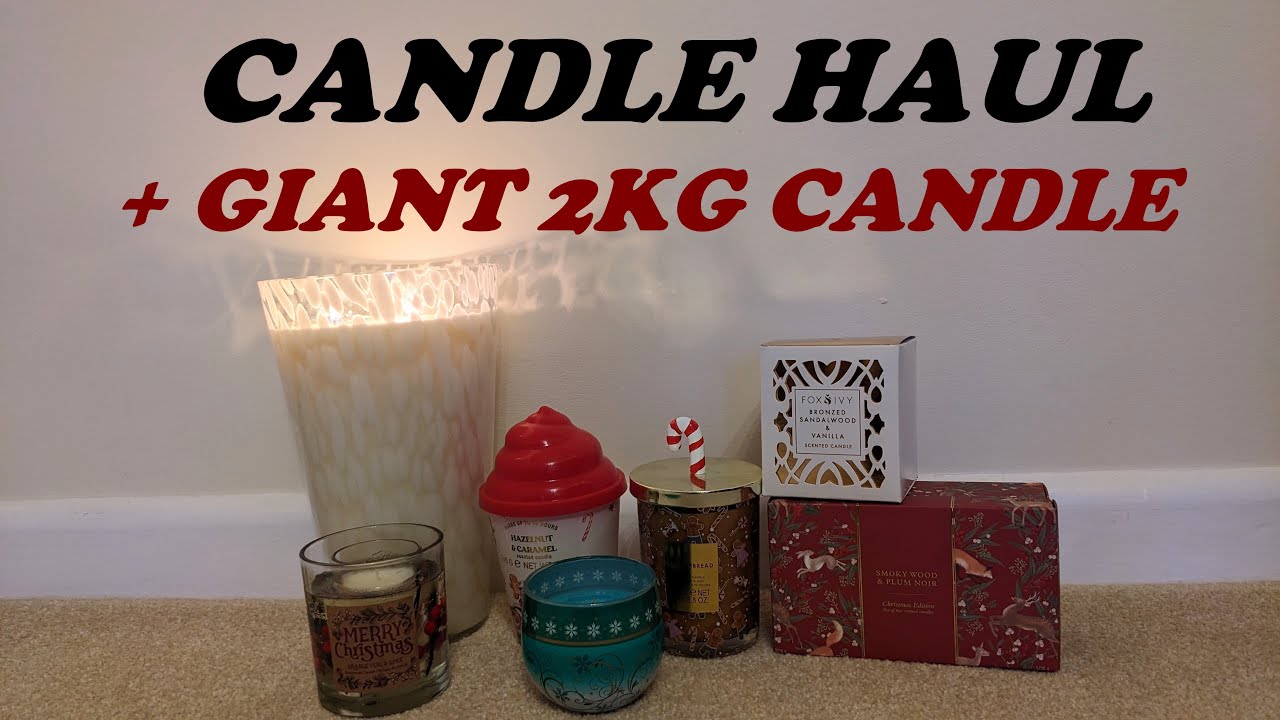 CANDLE HAUL & THE BIGGEST CANDLE I HAVE EVER TRIED🕯️🕯️