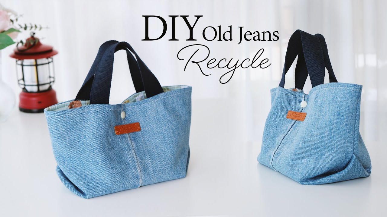 How to sew an easy small tote bag in 5 minutes.(ep286)