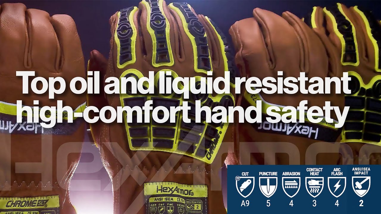 Built for the field: Premium Leather Safety Gloves for Oil, Gas & Industrial workers - Oil resistant