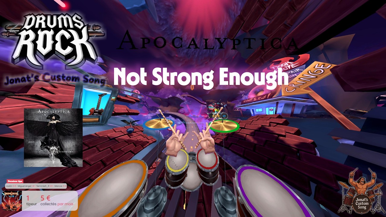 Apocalyptica – Not Strong Enough | EMOTIONAL ROCK VR Drum Cover 🥁🖤 (Drums Rock VR)