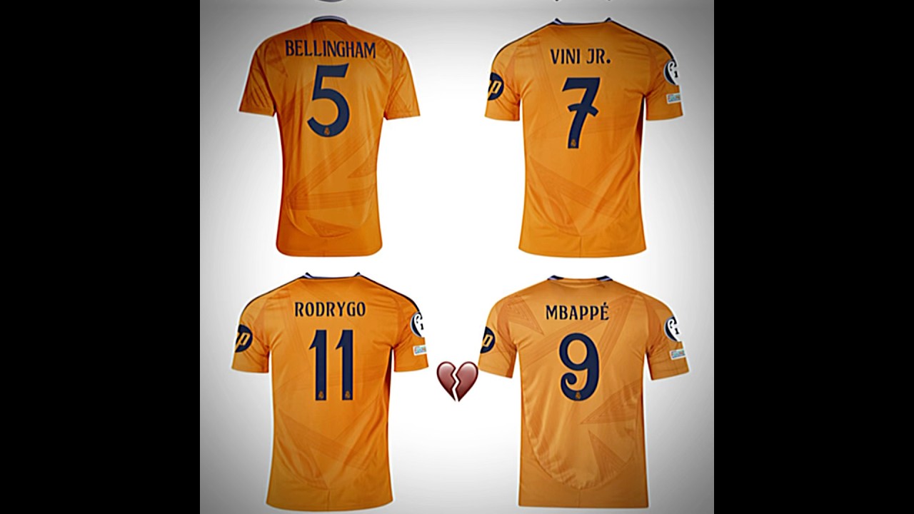 Orange Real Madrid jerseys 💀🙏 #realmadrid #suiiii #football #viral #shorts