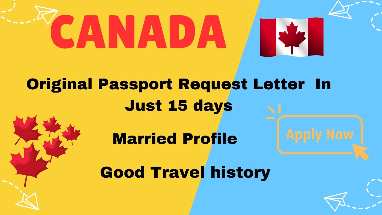 Canada passport request letter #canadavisa