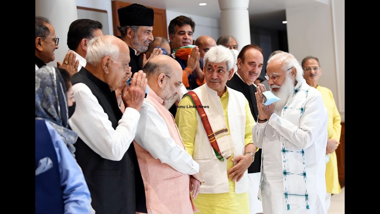 Prime Minister Narendra Modi holds meeting with Jammu and Kashmir leaders in Delhi