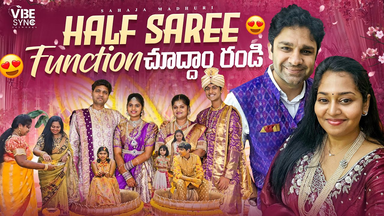 Haldi and Half Saree Function| Gold and Silver Shopping