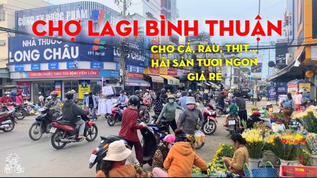 Chợ LaGi Bình Thuận nhộn nhịp bán đủ các chủng loại Cá Rau Thịt | Tỏn Nhỏ