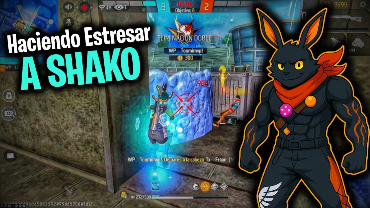 HACIENDO ENOJAR A SHAKO EN 2VS2 😈 | FREE FIRE 🔥
