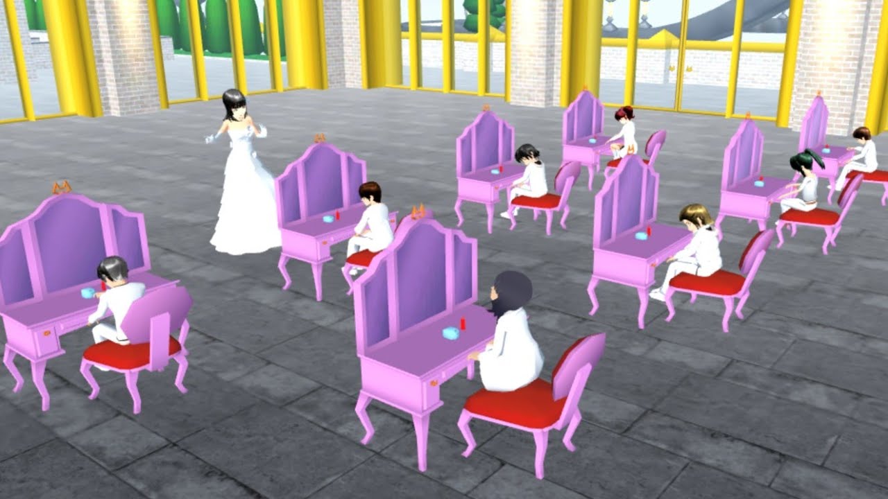ANGEL IKUT KELAS RIAS MUKA | SEKOLAH HITAM PUTIH ( 2 ) | SAKURA SCHOOL SIMULATOR