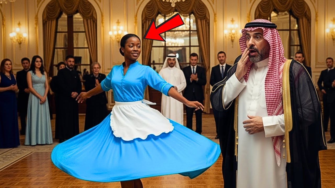 O SHEIK se levantou para ir embora da FESTA… e parou quando viu a FILHA DA EMPREGADA DANÇANDO