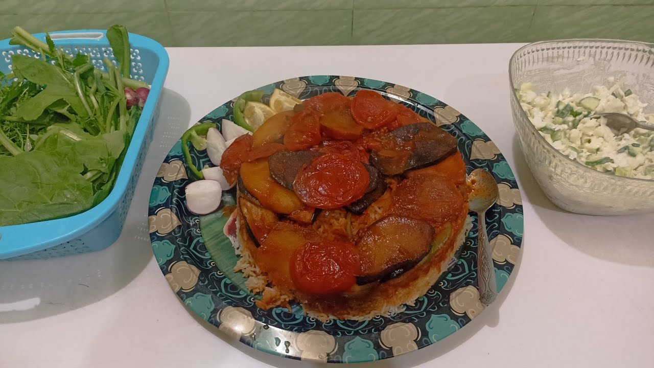 ليالي لبنان 😋 مقلوبه بالخضروات تشريب لحم 😊 طلبيه كيك 🍰
