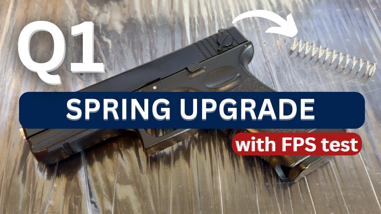 How to change Glock Q1 or Glock 18 Spring upgrade | The must upgrade?
