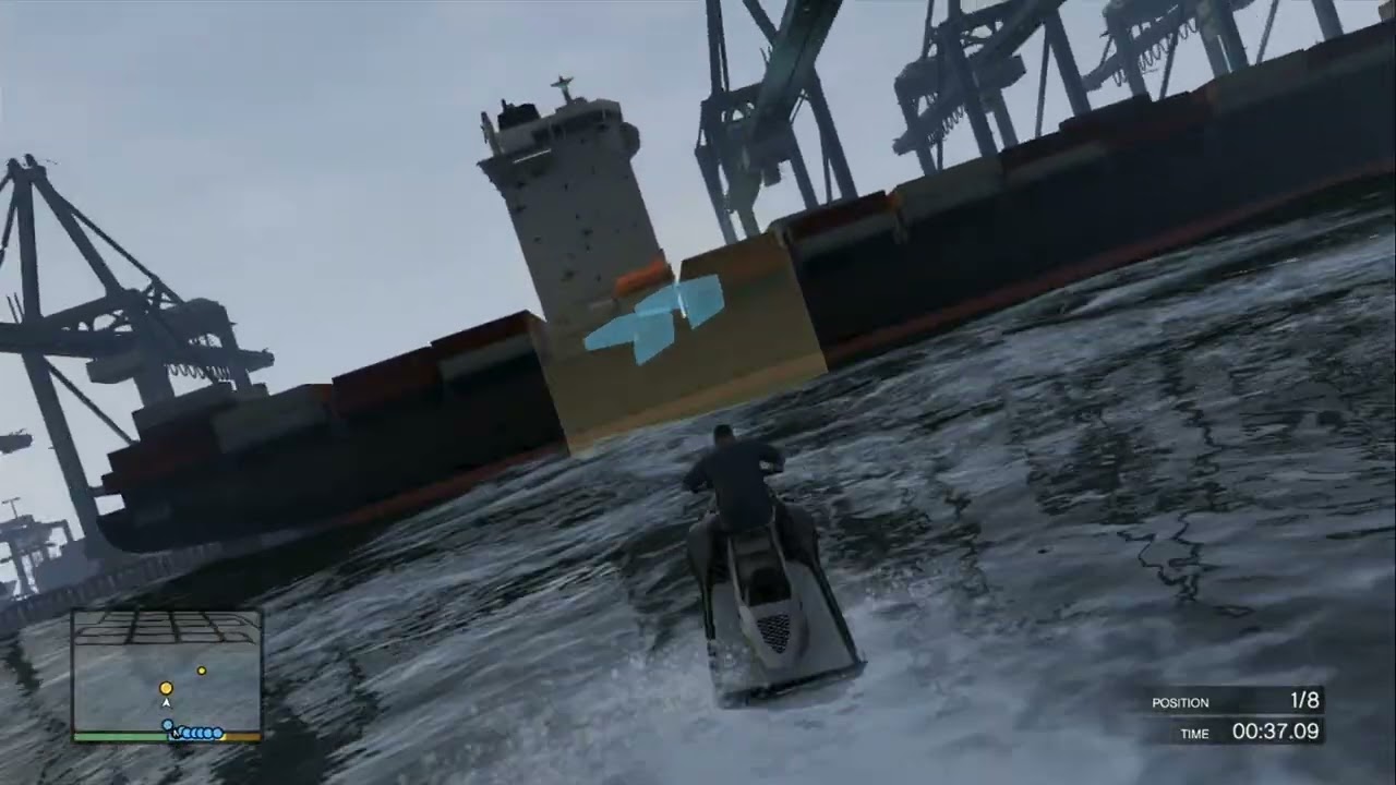 GTA V: 100% Completion Requirement - Sea Race #1