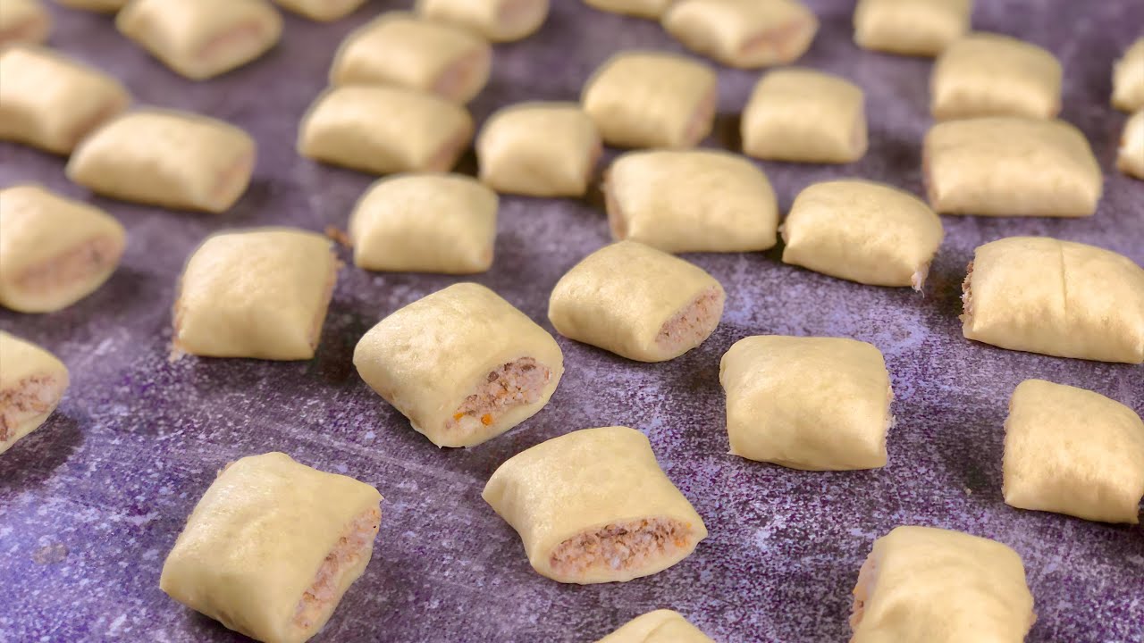 Мини ПИРОЖКИ - съедаются как СЕМЕЧКИ! Вся СЕМЬЯ ПОДСЕЛА на эти вкусняшки!