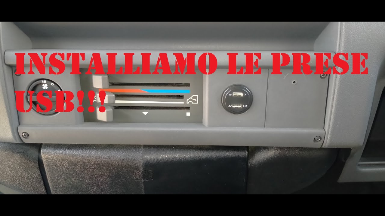 Lavori in camper - installiamo due prese usb...e anche il voltmetro!