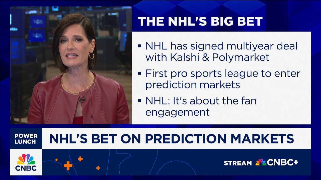 National Hockey League strikes first-ever deal with prediction markets Kalshi and Polymarket