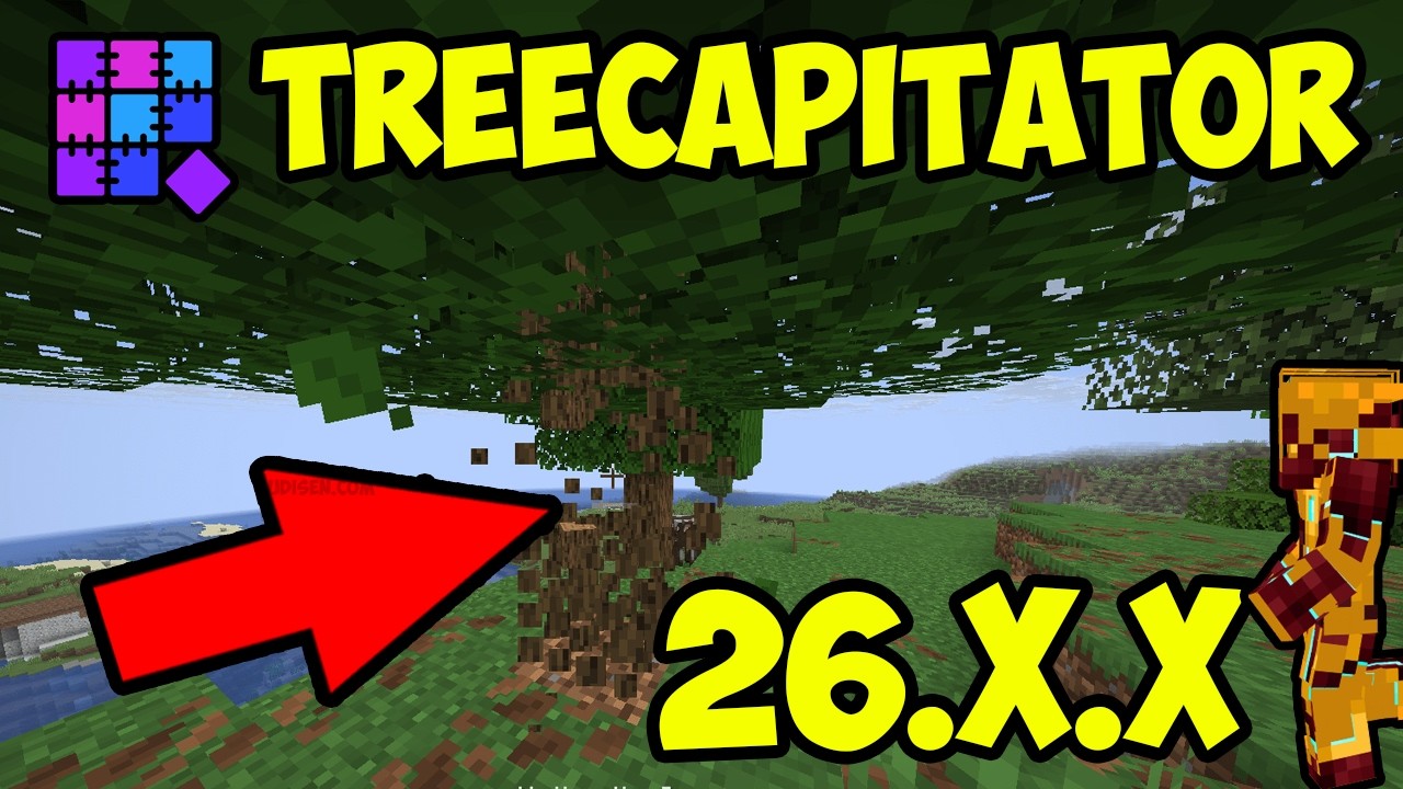 TREECAPITATOR MOD 1.21.11 minecraft (Quilt) -  HOW TO USE Timber mod 1.21.11 (2026)