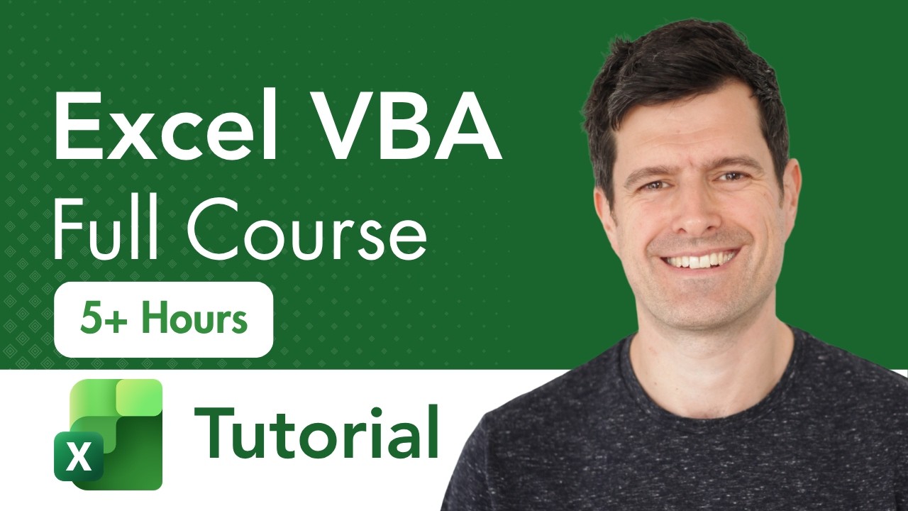 Excel VBA For Beginners Full Course Tutorial