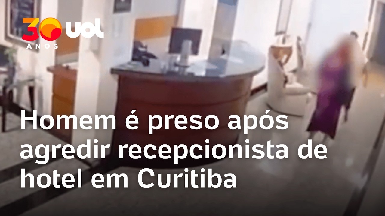Homem &eacute; preso por tentativa de homic&iacute;dio qualificado ap&oacute;s agredir recepcionista de hotel em Curitiba
