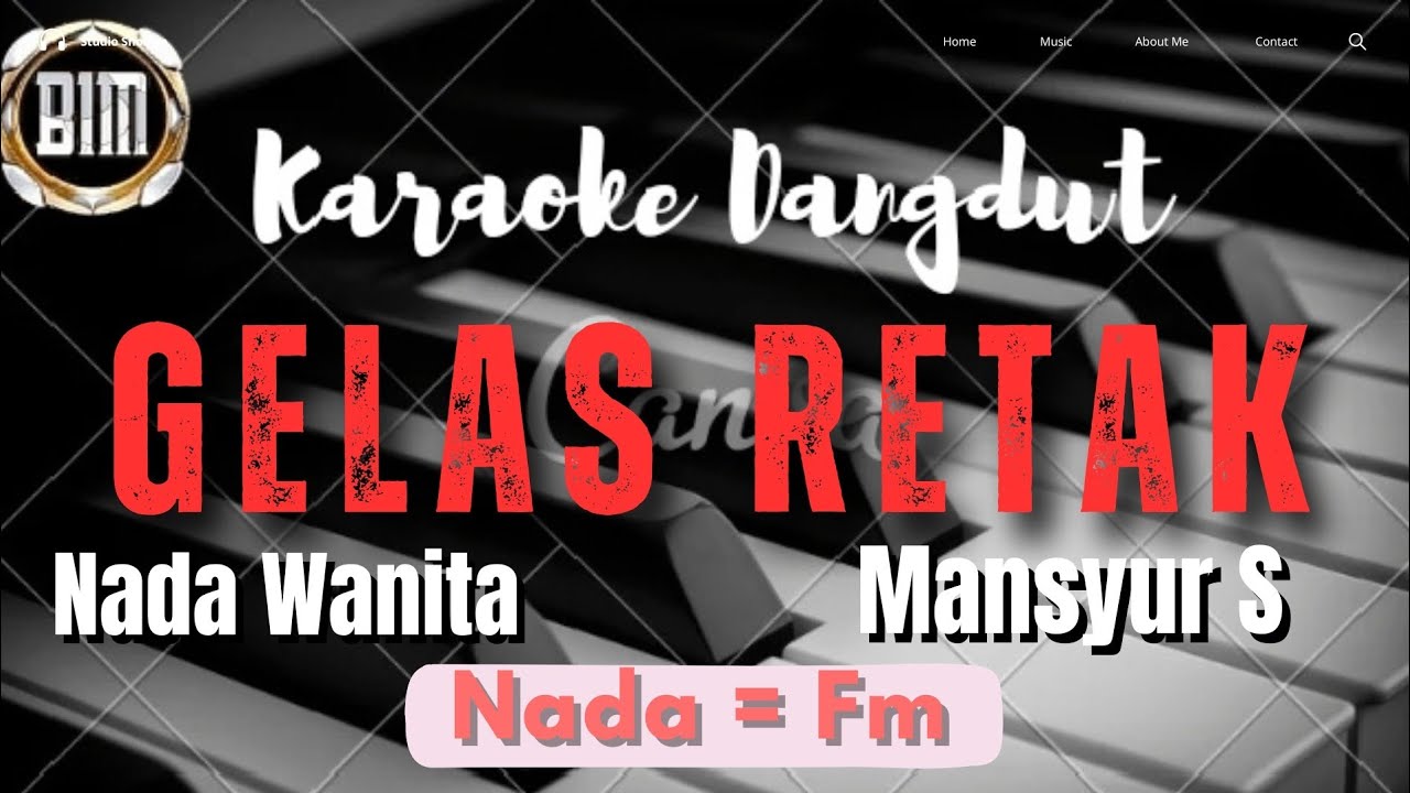 GELAS RETAK ( MANSYUR S ) Karaoke Nada Wanita