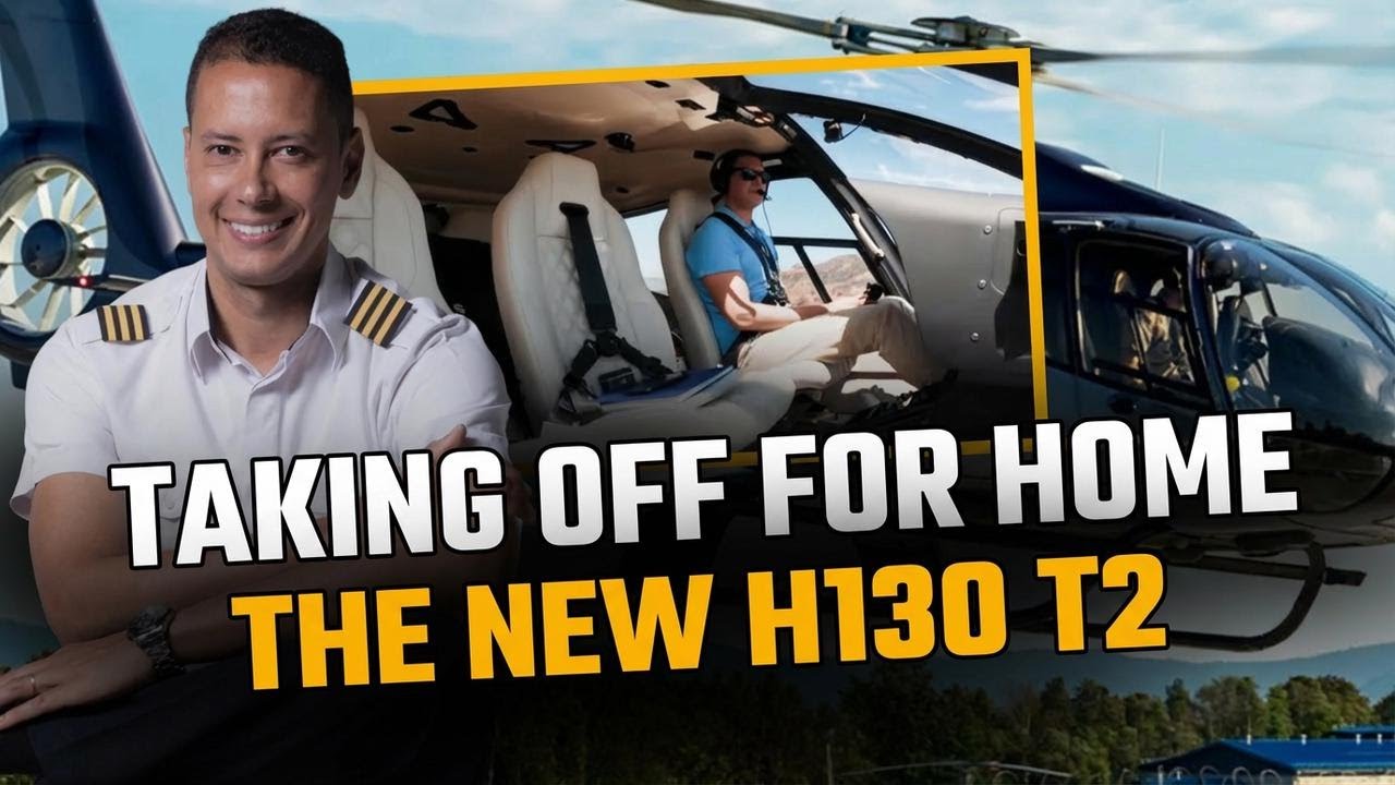 Flying My New Airbus H130 Home! From Helibras Factory to Nova Lima