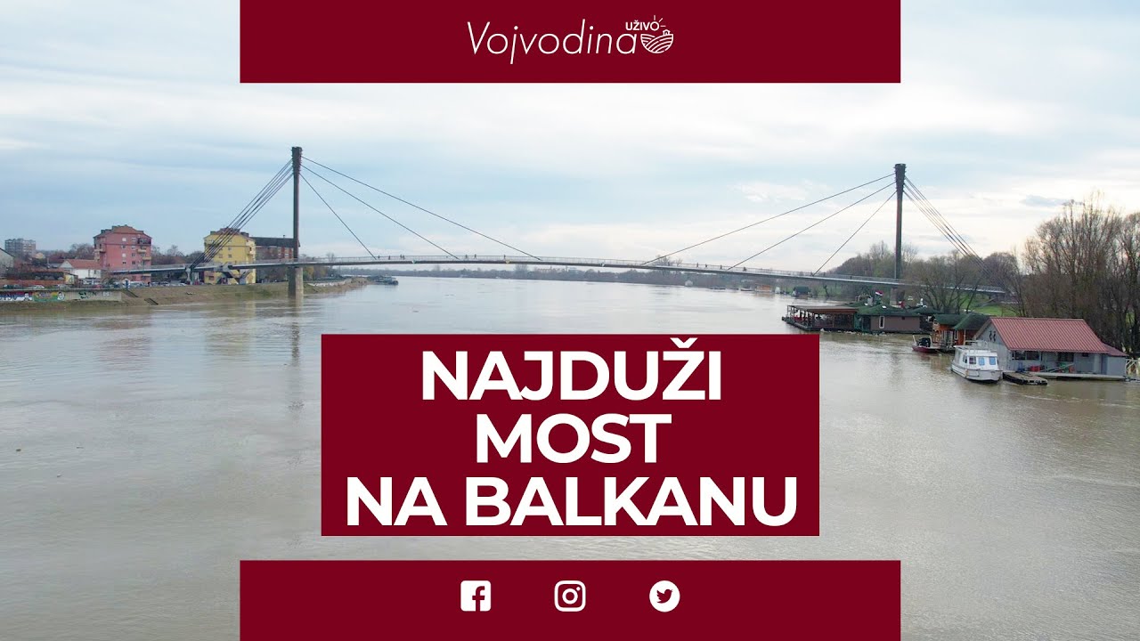 Sremska Mitrovica - Najduži pešački most na Balkanu @VojvodinaUzivo