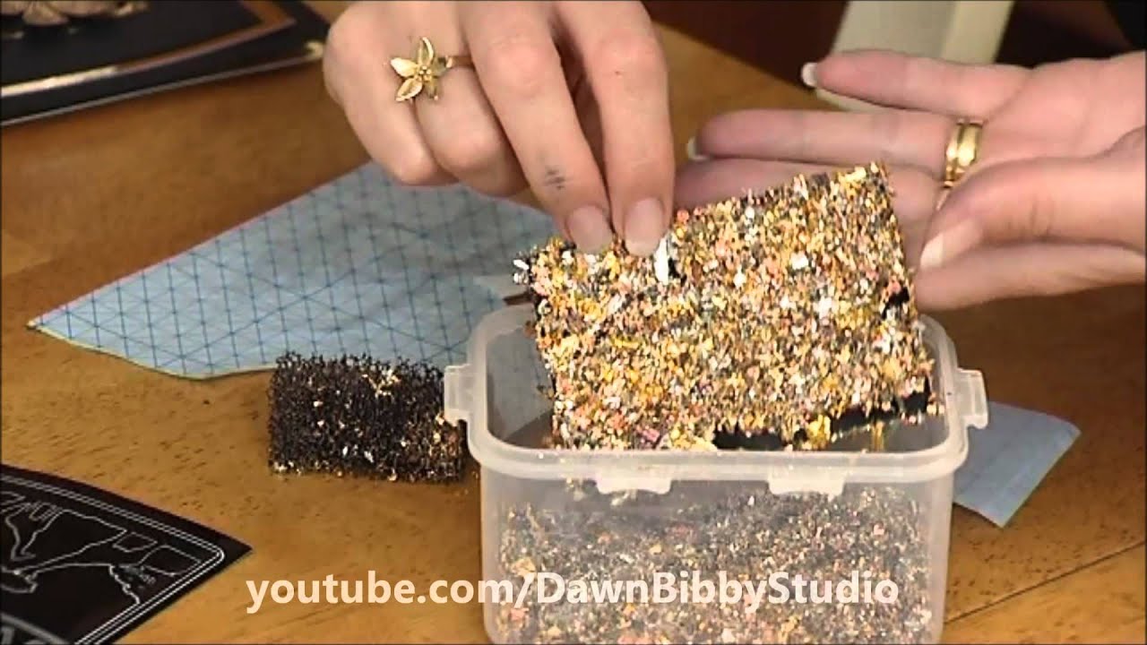 Dawn Bibby - Mini Demo Using Gilding Flakes In HD