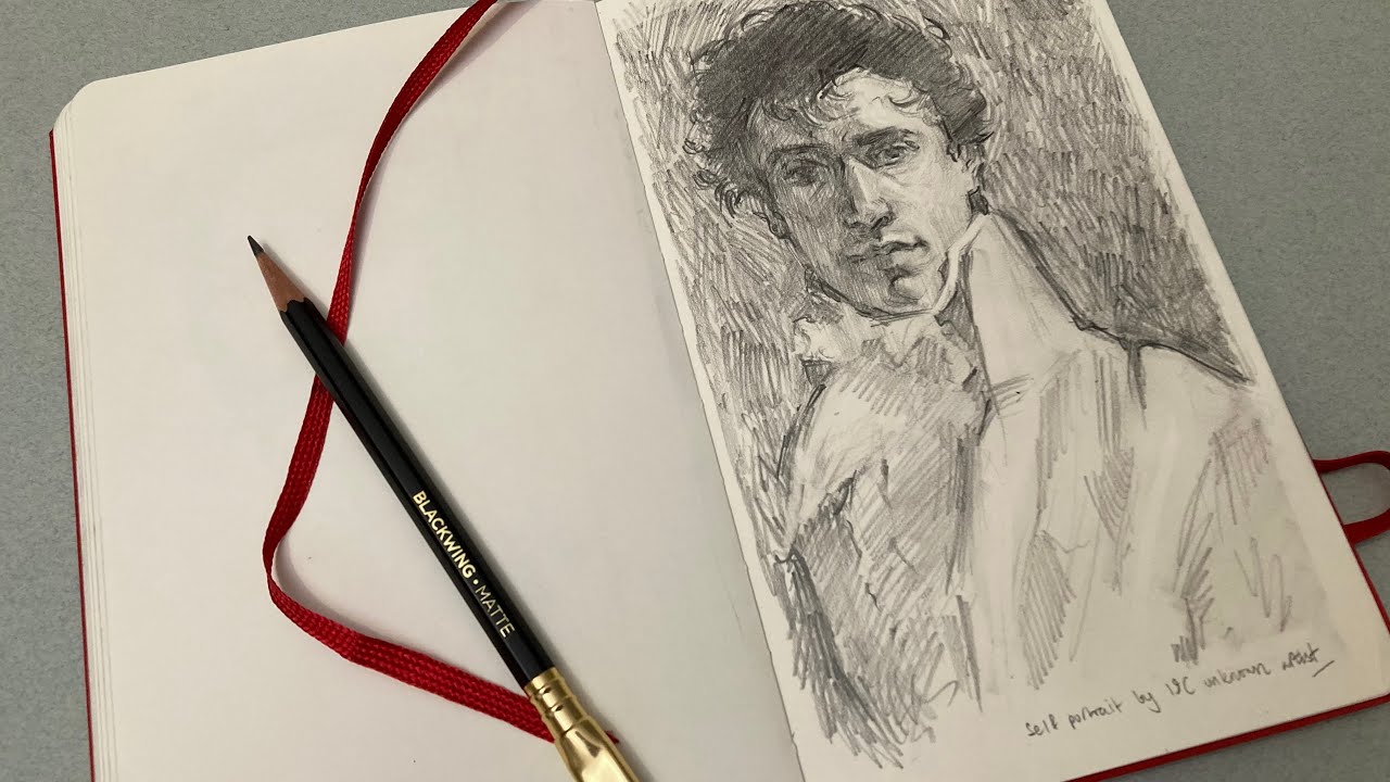 Sketchbook session: portrait of an unknown artist
