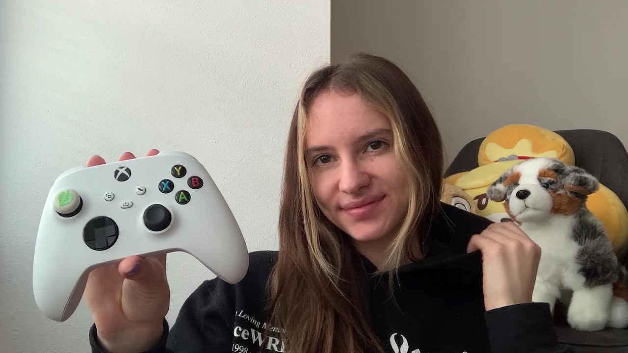 ASMR controller sounds Xbox series s 🎮💚(tapping, fabric sounds)