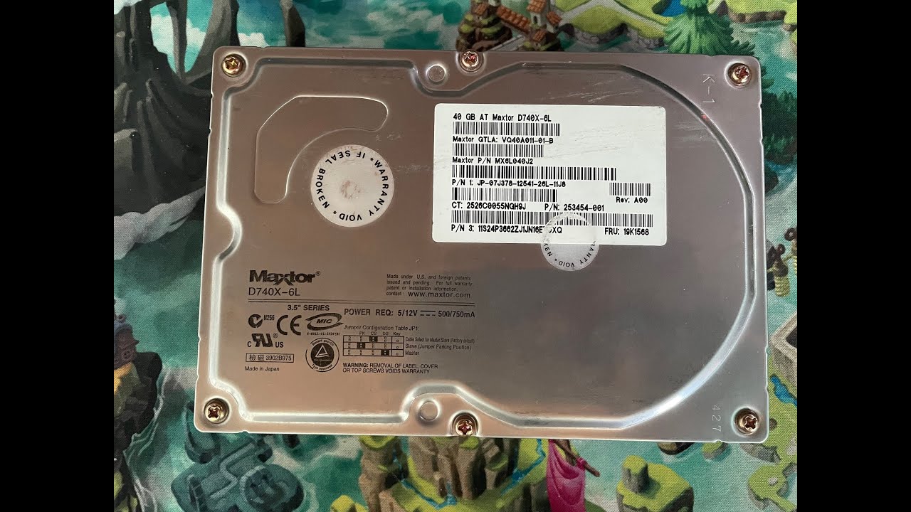 Maxtor D740X-6L Hard drive sounds