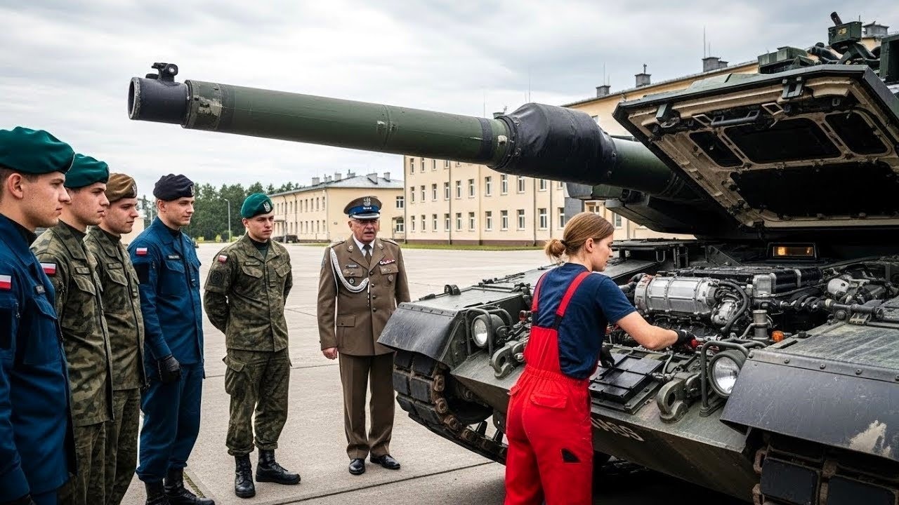 Czołg naprawiony w minutę przez porucznik, mimo nieudanych prób 10 mechaników