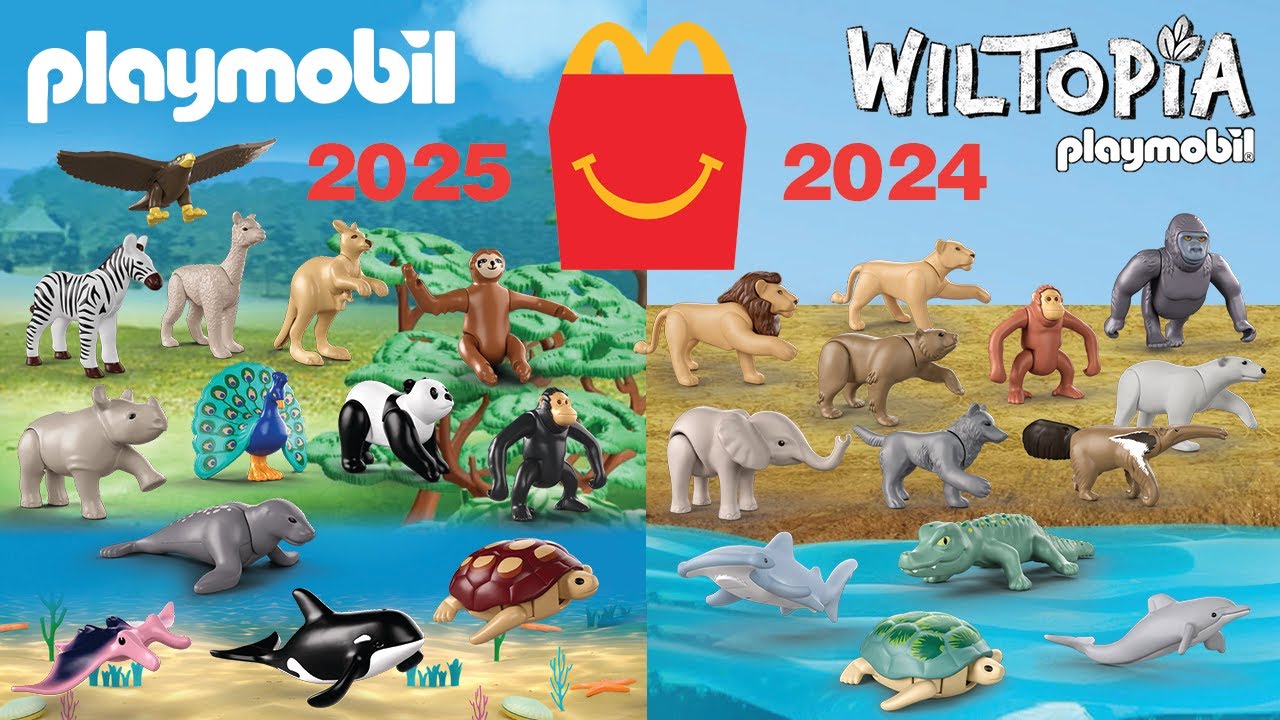 Наборы Playmobil 2025 от Happy Meal McDonald's против Playmobil Wiltopia 2024