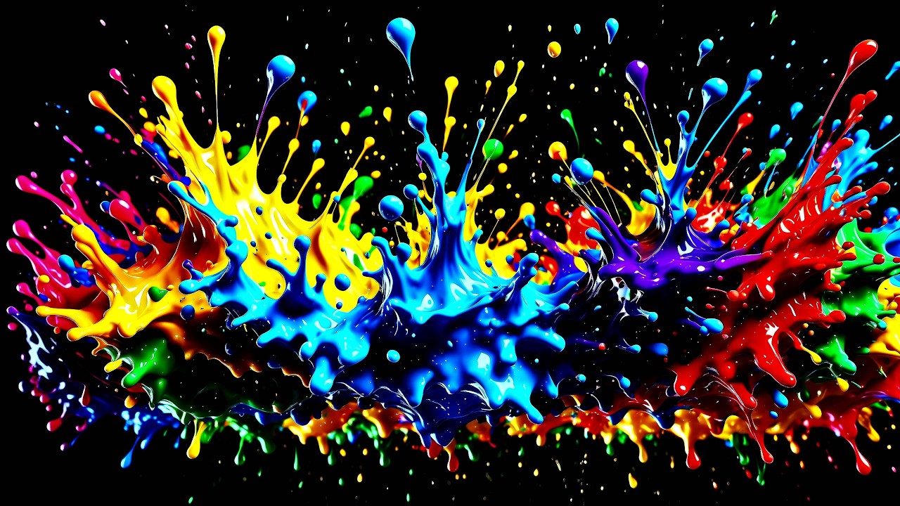 4K Liquid Portal TV Screensaver: Visualization Abstract Background