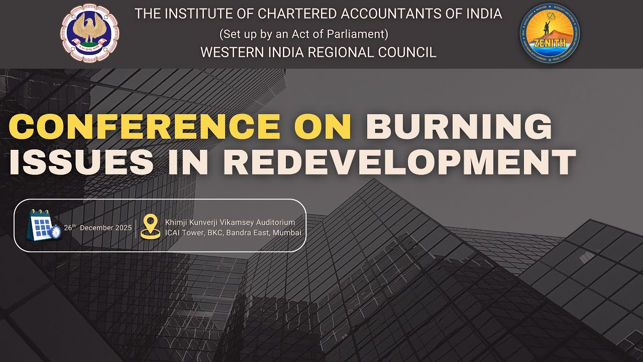 Conference on Burning Issues in Redevelopment 26th Dec 2025