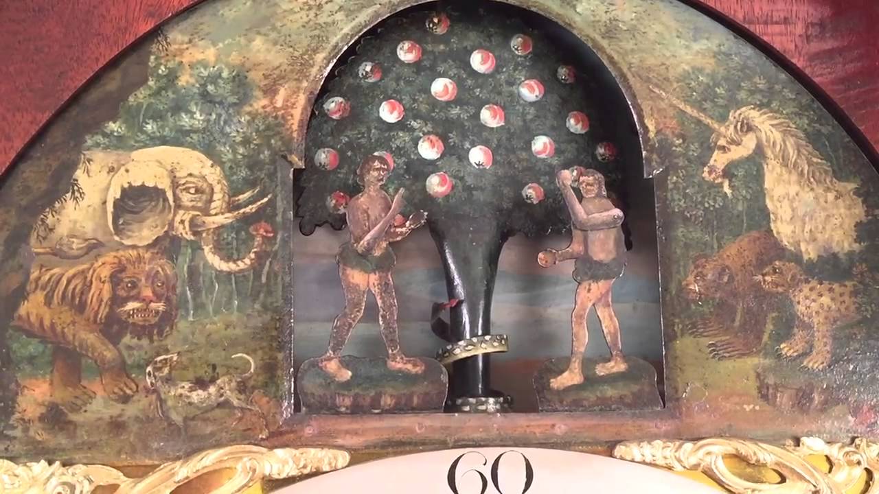 Adam & Eve Automata Longcase Grandfather Clock.