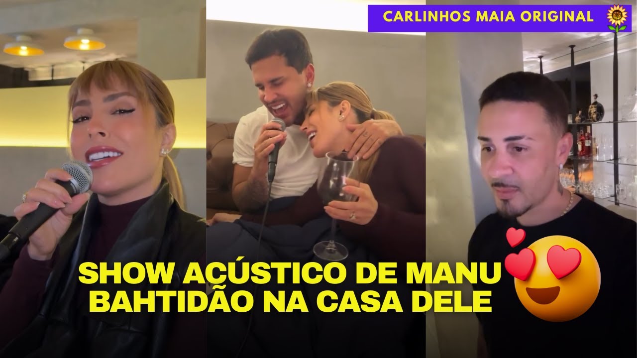 LUCAS GUIMARÃES CANTANDO COM MANU BAHTIDÃO NO BAR DO CARLINHOS 😍😍  | CARLINHOS MAIA 🌻