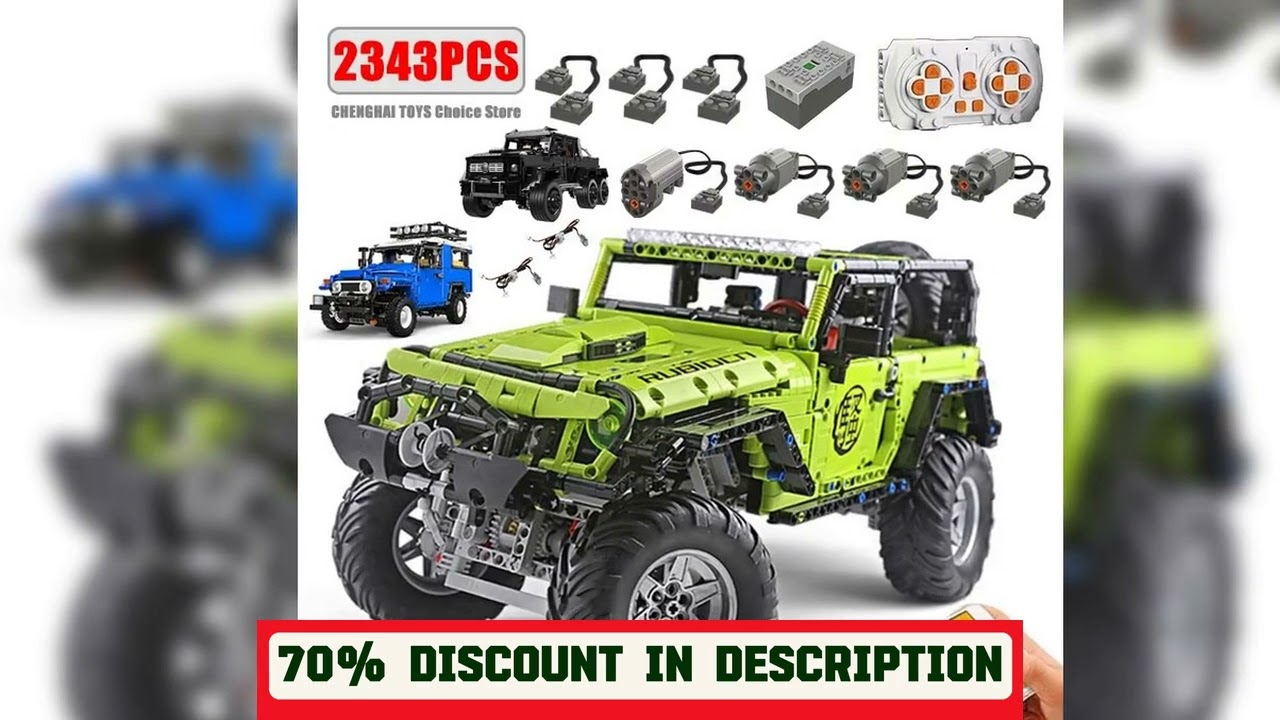 A must-have product! Technical Car APP Remote Control Motor Power SUV Series Building Blocks Brick