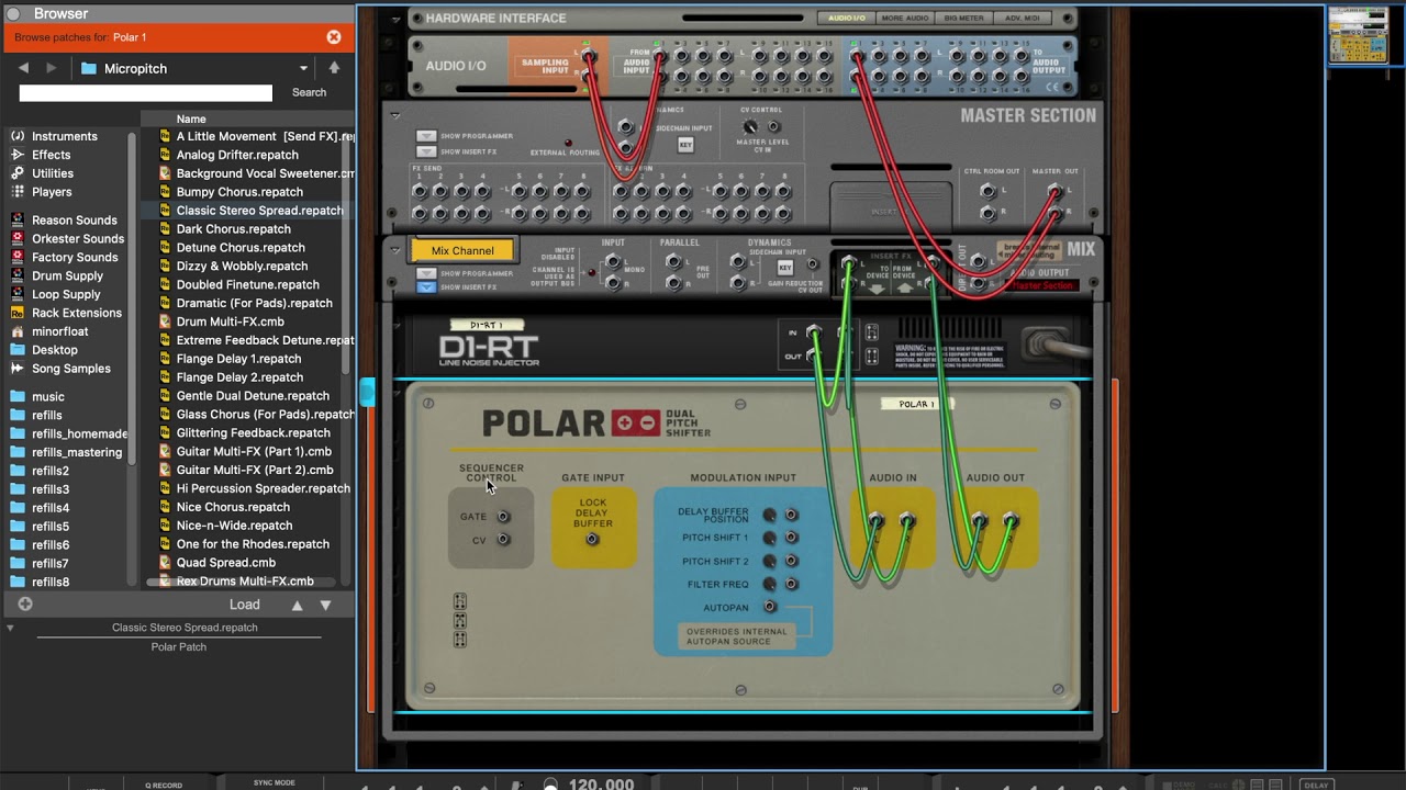 Reason Studios - Drone sound using D1-RT and Polar [quick tutorial]