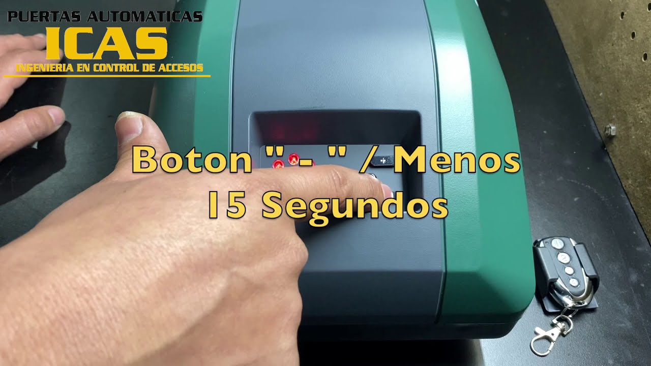 ELIMINAR APERTURA AUTOMATICA SEG RC Y RT - PROGRAMACION DE CONTROLES - ICAS INGENIERIA