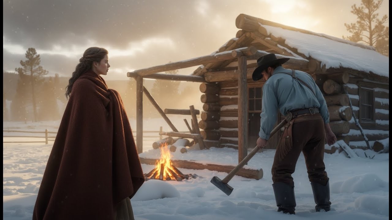 “Mail Order Bride Arrived During Blizzard — Silent Rancher Built Her a Cabin Without Saying a Word ”