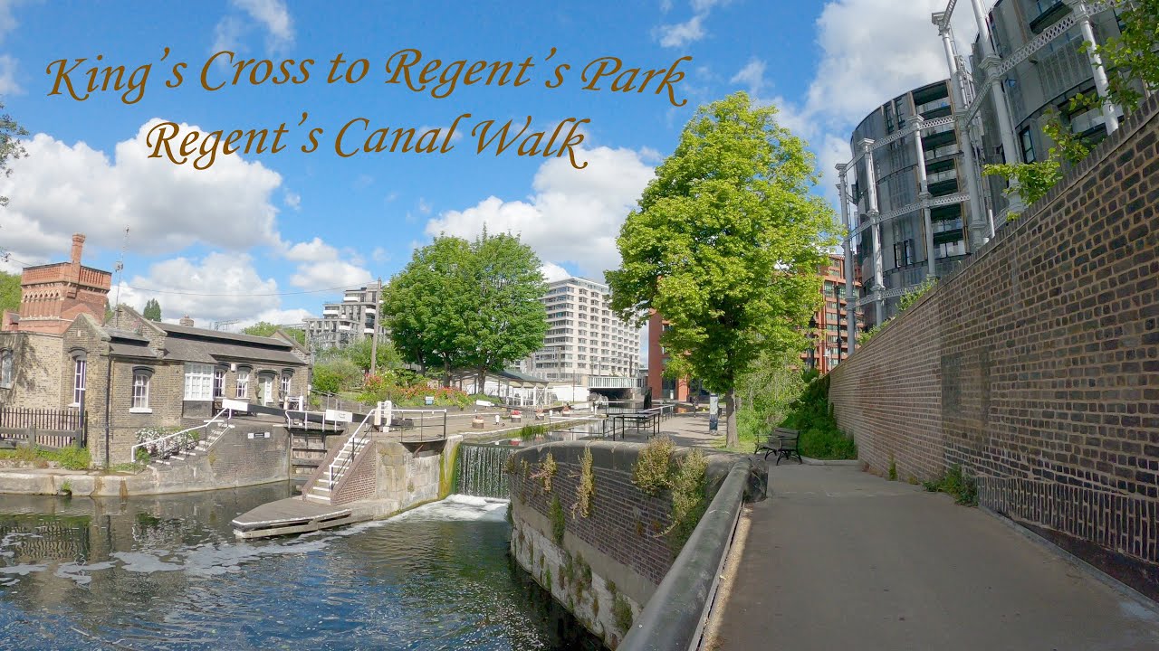 Kings Cross Canal Walk to Regent's Park #London #4k #gopro