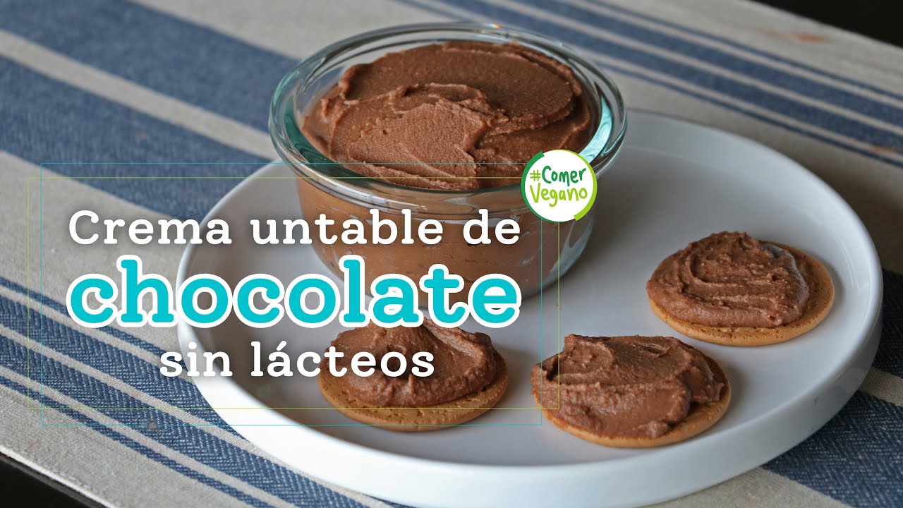 🥄 CREMA UNTABLE DE CHOCOLATE SIN LÁCTEOS | Rica en proteína, baja en grasa y libre de lácteos...