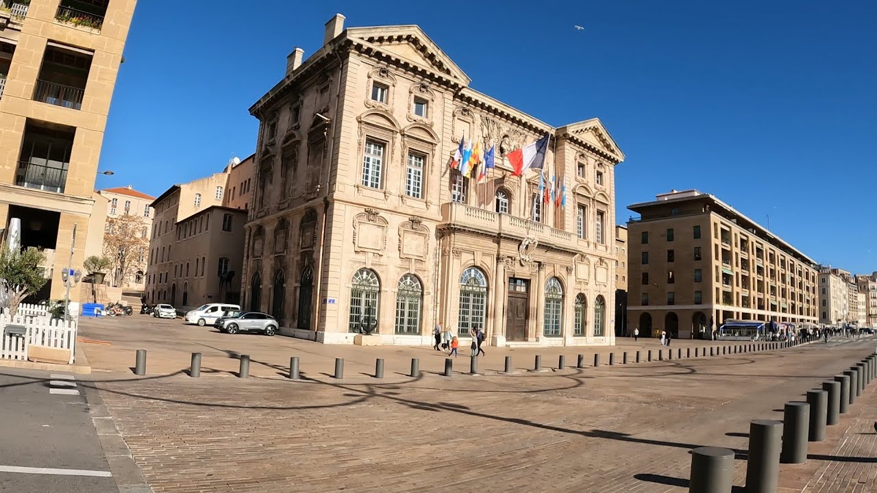 🇫🇷Marseille France🇫🇷 Marina & City walk tour in 4k