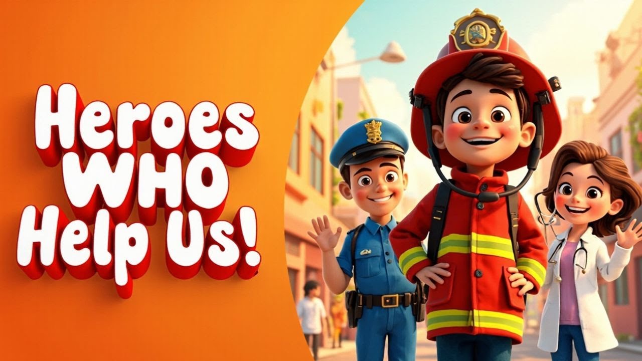 Heroes Who Help Us! 🚒👮‍♂️👩‍⚕️ | ABC Jobs Song for Kids | Learn the Alphabet with Fun Careers