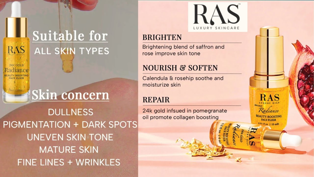 RAS II Beauty Boosting Face Oil ll Face ELIXIR ll Ras Face Oil Review & Demo ll Face