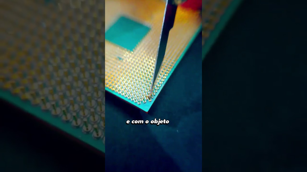 Como Desentortar Pinos do Processador f&aacute;cil e r&aacute;pido #processador #pcgamer #montarpc