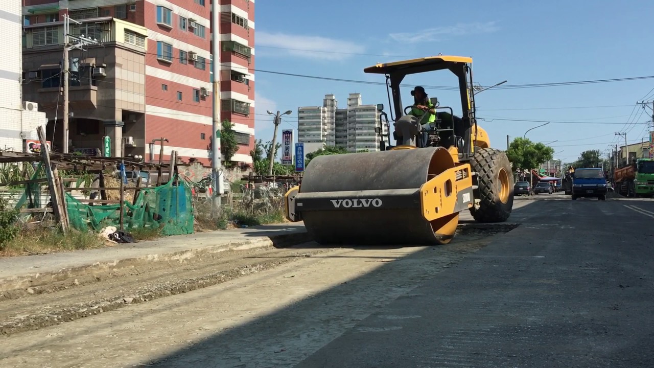 VOLVO SD110B 路基改善 in taiwan