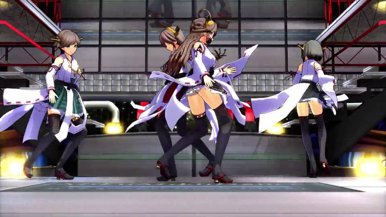 【MMD】金剛4姉妹でマイルームディスコナイト　【MMD艦これ】