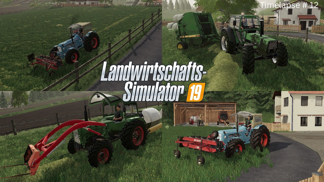 Ls 19 Walchen Seasons Ballen pressen wie früher 💨🚜Timelapse #12 #viral #gaming #automobile